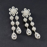 Dewi White Stud Earrings for Everyday Glamour